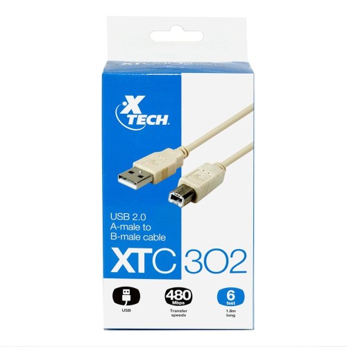 Cable USB-A a USB-B XTech XTC-302