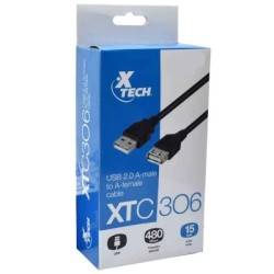 Cable XTech de Extension USB 2.0 Macho a Hembra XTC-306