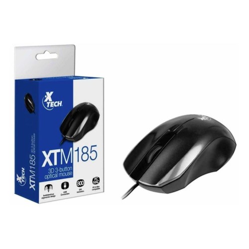 Mouse óptico USB Xtech XTM-185 Mouse óptico USB Xtech XTM-185