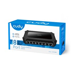Switch Gigabit 8 Puertos Cudy P/Escritorio GS108D